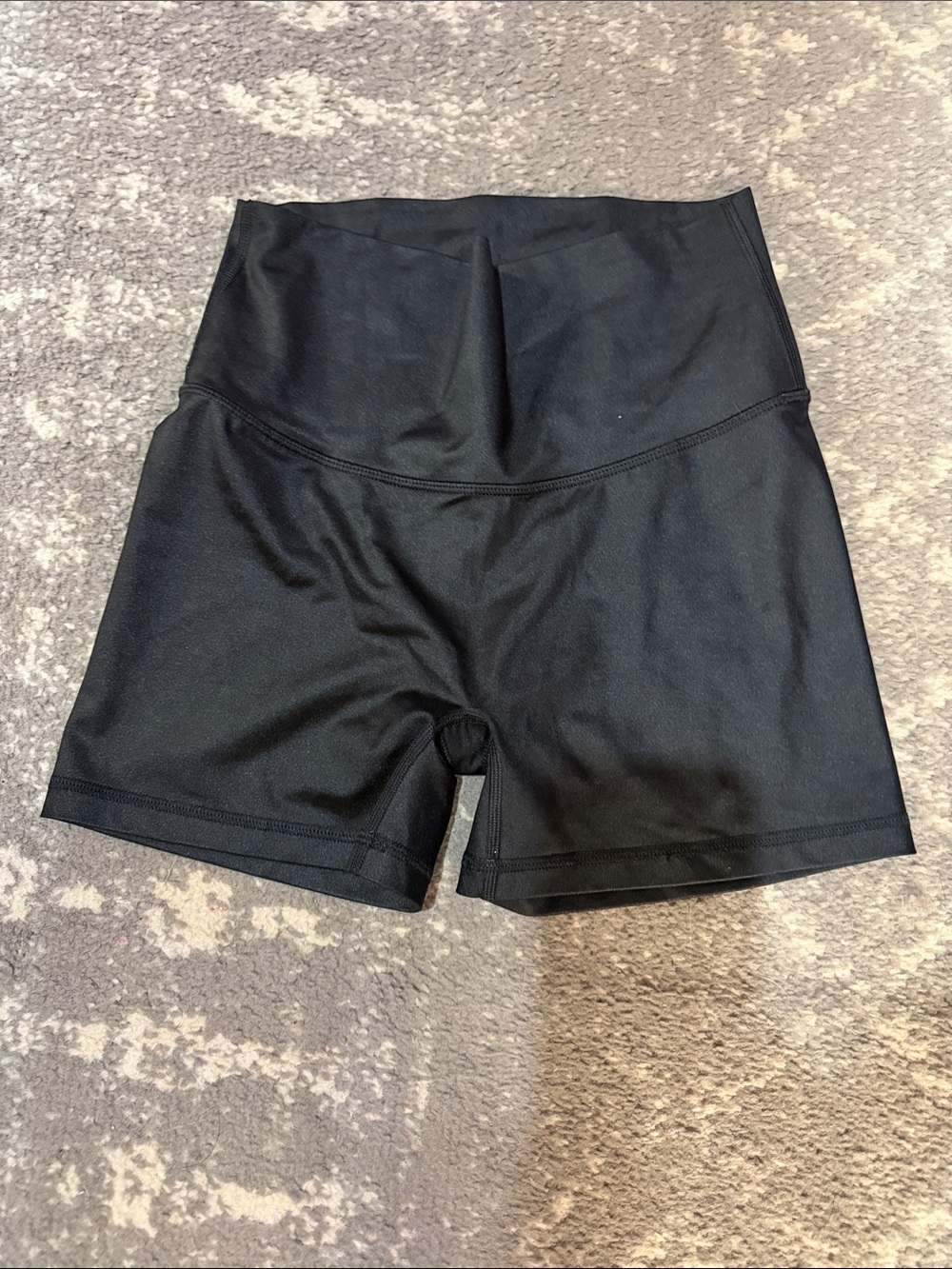 aerie High-Rise Black Performance Bike Shorts